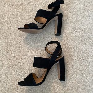 Suede heels